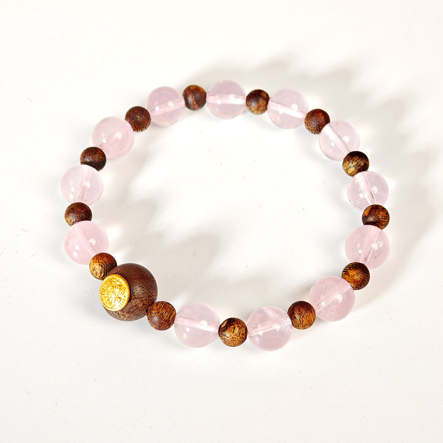 粉水晶/沉香木珠手链 （女款）